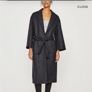 NWT AG Sonia coat cinder black M/L